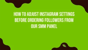 How to Adjust Instagram Settings Before Ordering Followers from Our SMM Panel